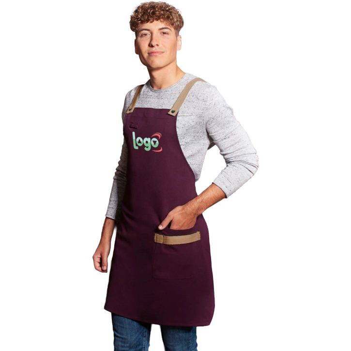 Image produit alternative Bib apron urban-look with cross straps and pocket