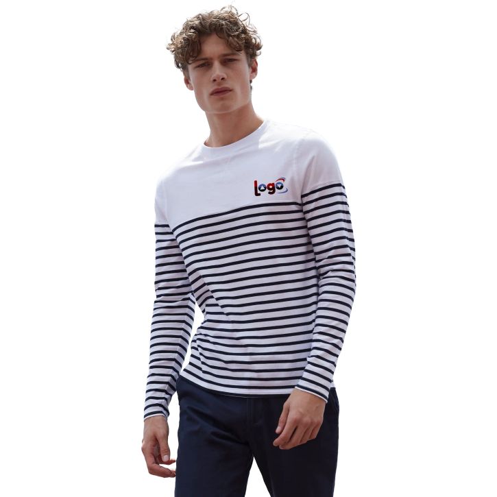 Image produit alternative Long sleeved Breton striped T