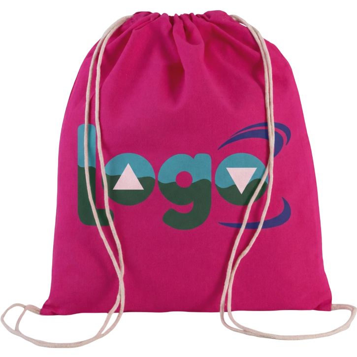 Image produit alternative Petit sac à dos en coton bio avec cordelettes