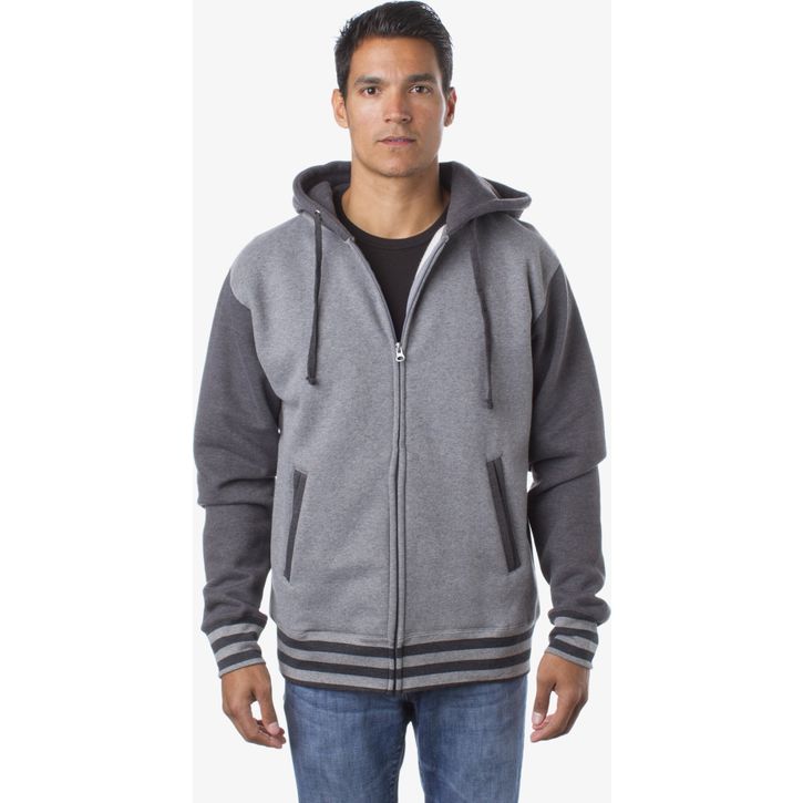 Image produit alternative Unisex Heavyweight Varsity Zip Hood