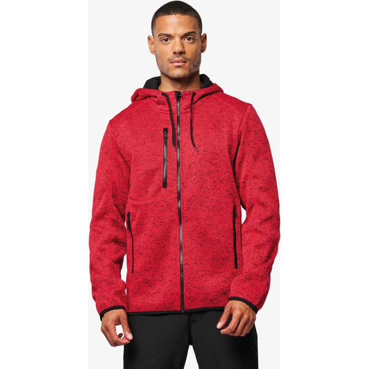 Image produit alternative Veste capuche chinée homme