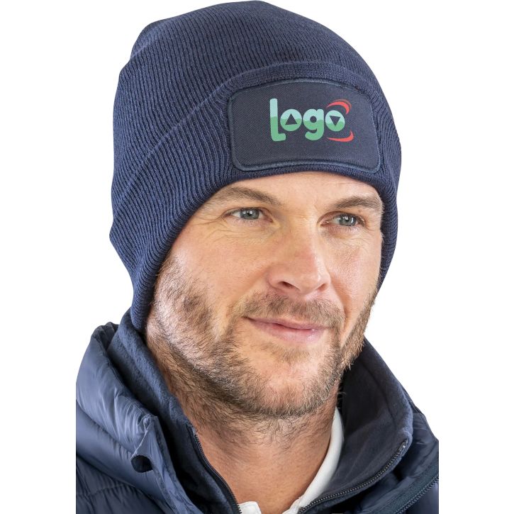 Image produit alternative Recycled double knit printers beanie