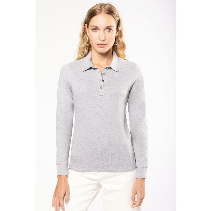 Image produit alternative Polo jersey manches longues femme