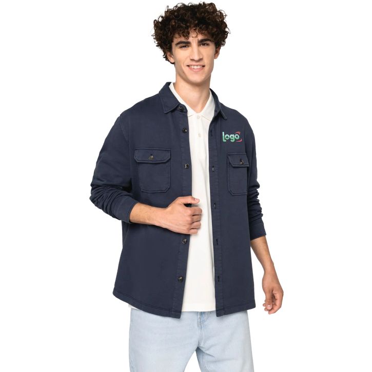 Image produit Surchemise délavée en molleton gratté homme