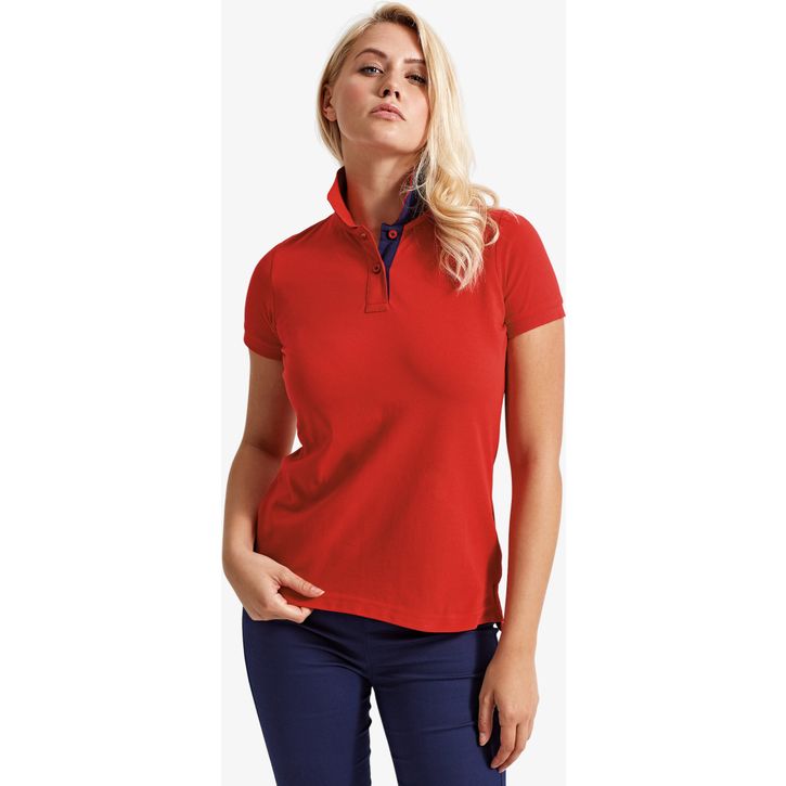 Image produit alternative Polo contrasté femme