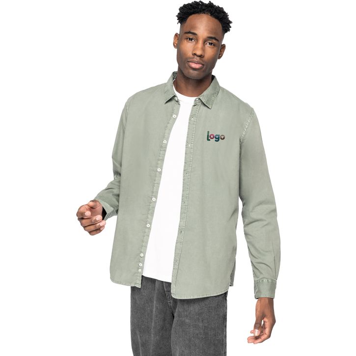Image produit alternative Chemise délavée en coton twill homme