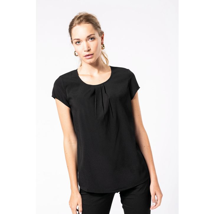 Image produit alternative Blouse crêpe manches courtes femme