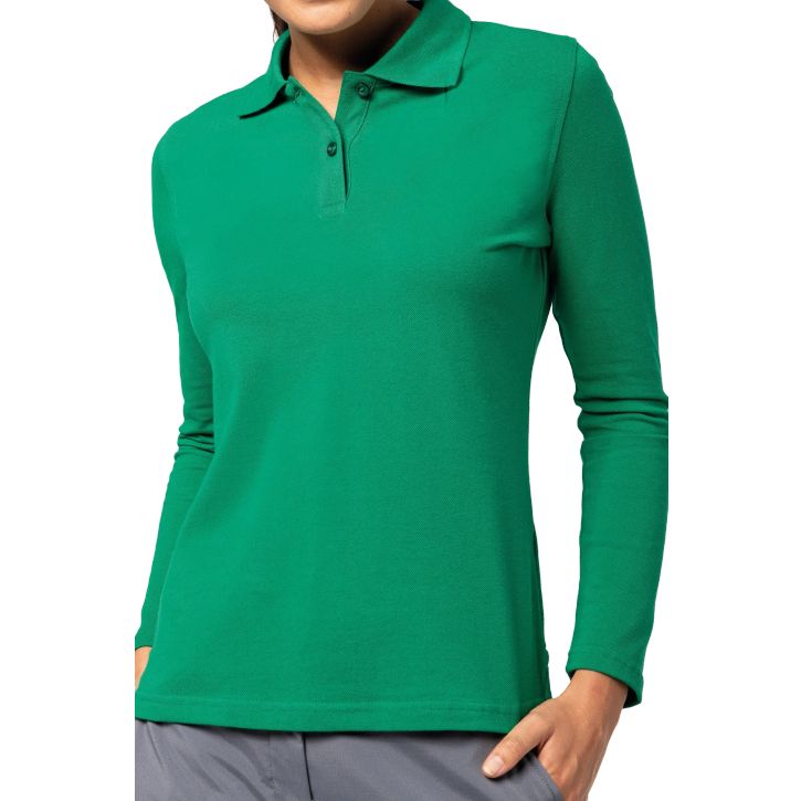 Image produit alternative Polo manches longues femme