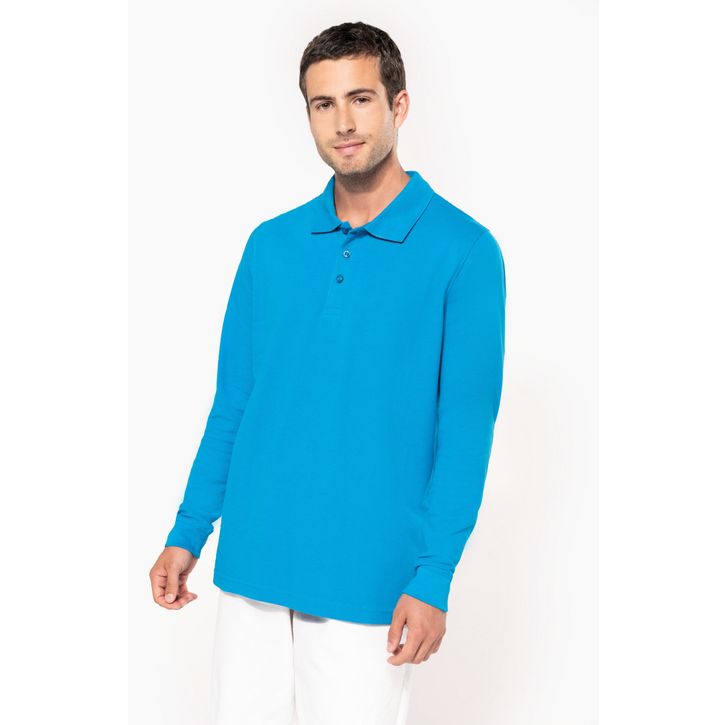 Image produit alternative Polo piqué manches longues homme 