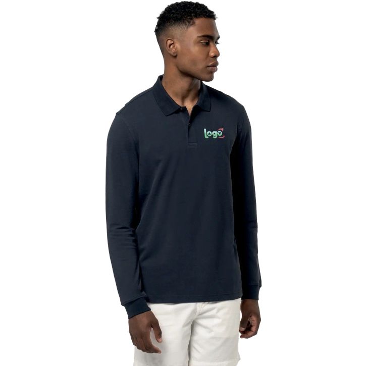 Image produit alternative Polo piqué manches longues Bio180 homme