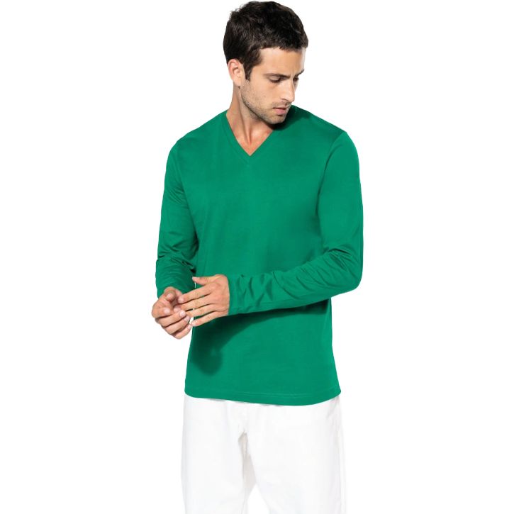 Image produit alternative T-shirt col V manches longues