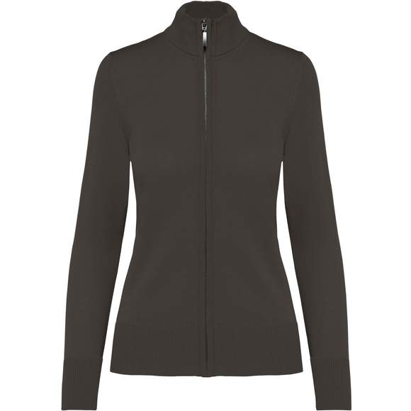 Cardigan zippé femme