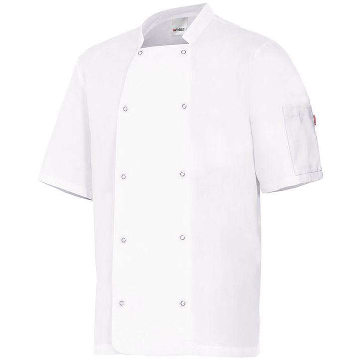 Image produit alternative Veste de cuisinier manches courtes avec boutons pression