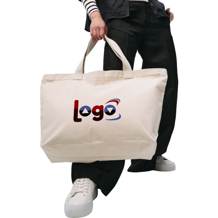 Image produit alternative Tote bag zippé en toile biologique de qualité supérieure Elba