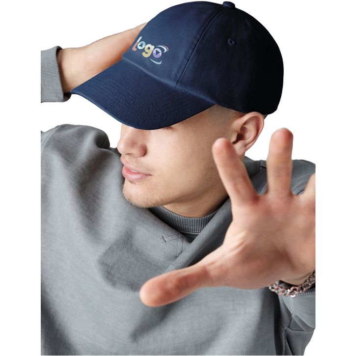 Image produit alternative Casquette en coton sergé épais profil bas