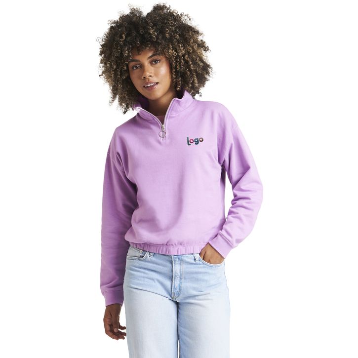 Image produit alternative Women's cropped 1/4 zip Sweat