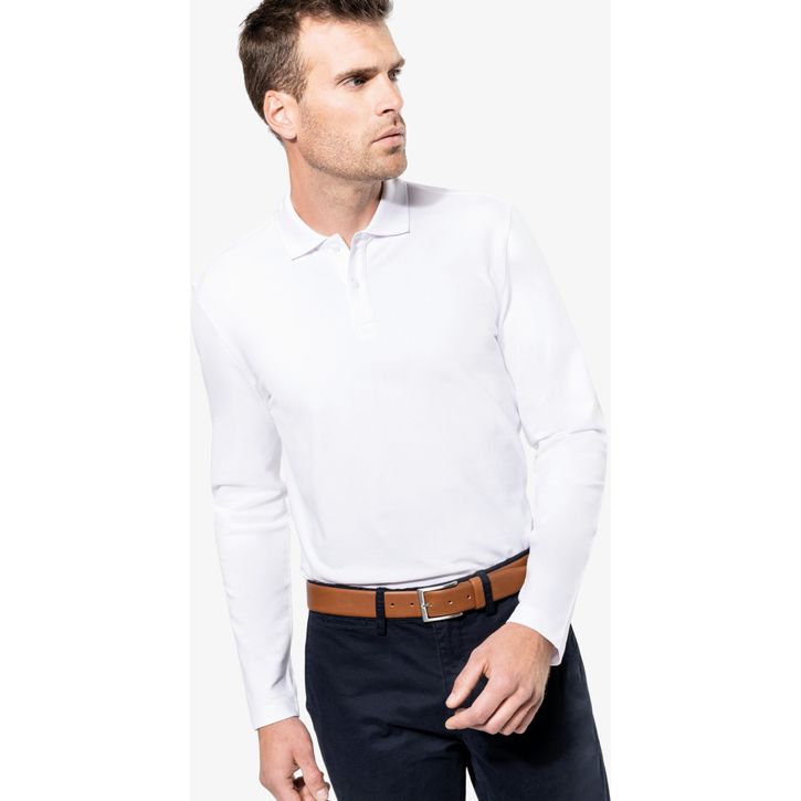 Image produit alternative Polo Supima® manches longues homme