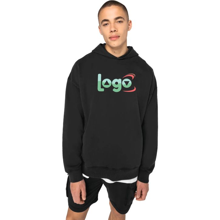 Image produit alternative Sweat-shirt à capuche délavé oversize unisexe