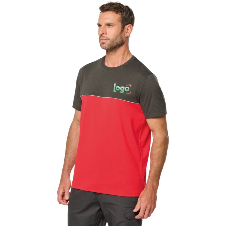 Image produit alternative T-shirt bicolore écoresponsable manches courtes unisexe