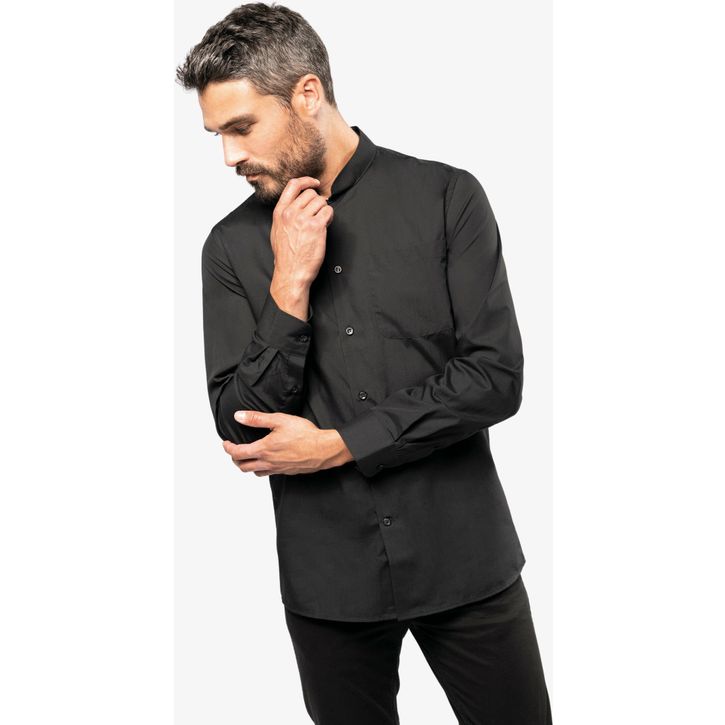 Image produit alternative Chemise col mao manches longues