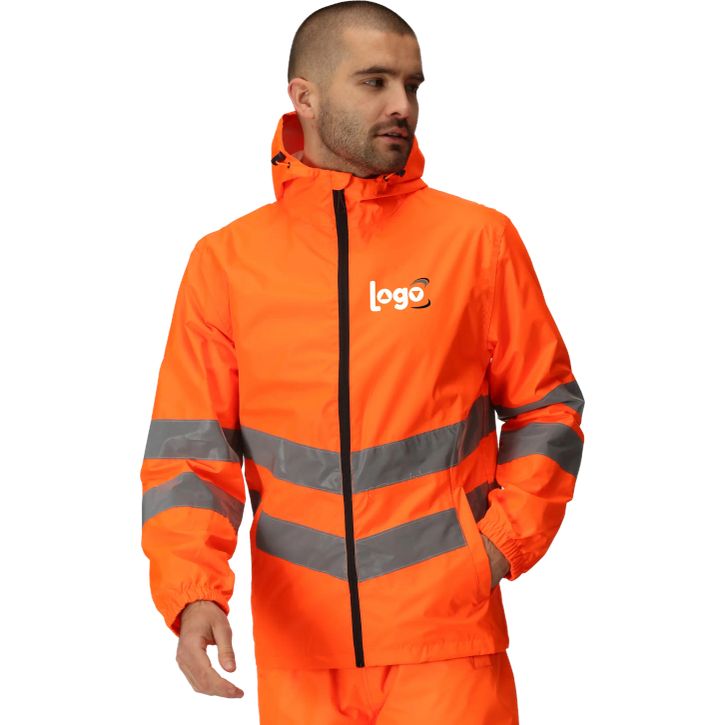 Image produit alternative Men's Hi-Vis Pro Waterproof Reflective Packaway Work Jacket