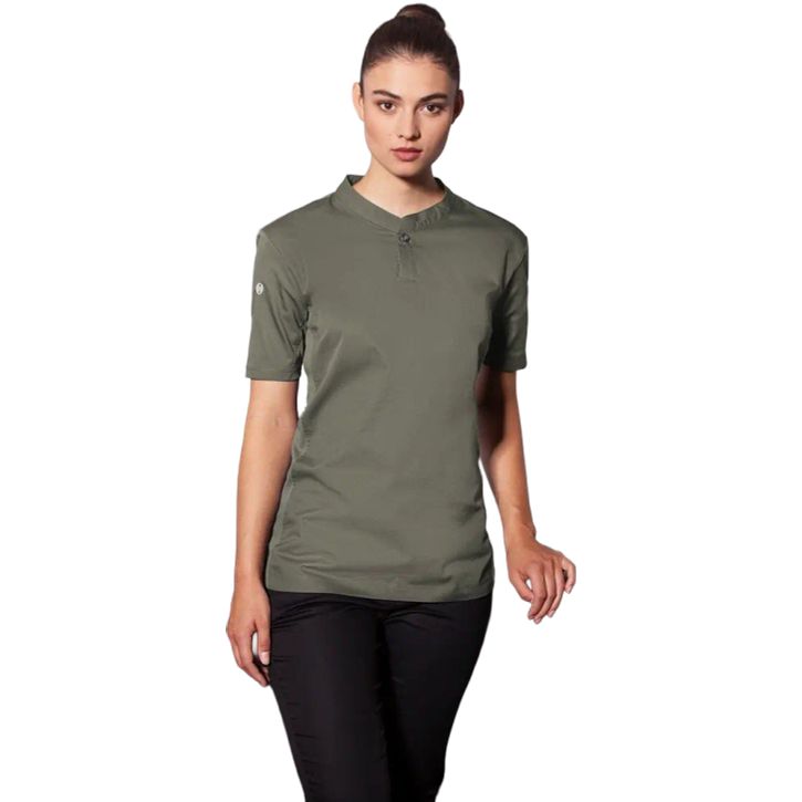 Women's Short-Sleeve Performance Work Shirt in sage, Slim Fit