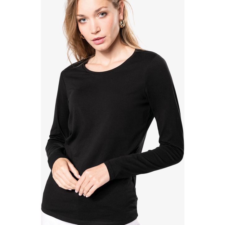 Image produit alternative T-shirt col rond manches longues femme