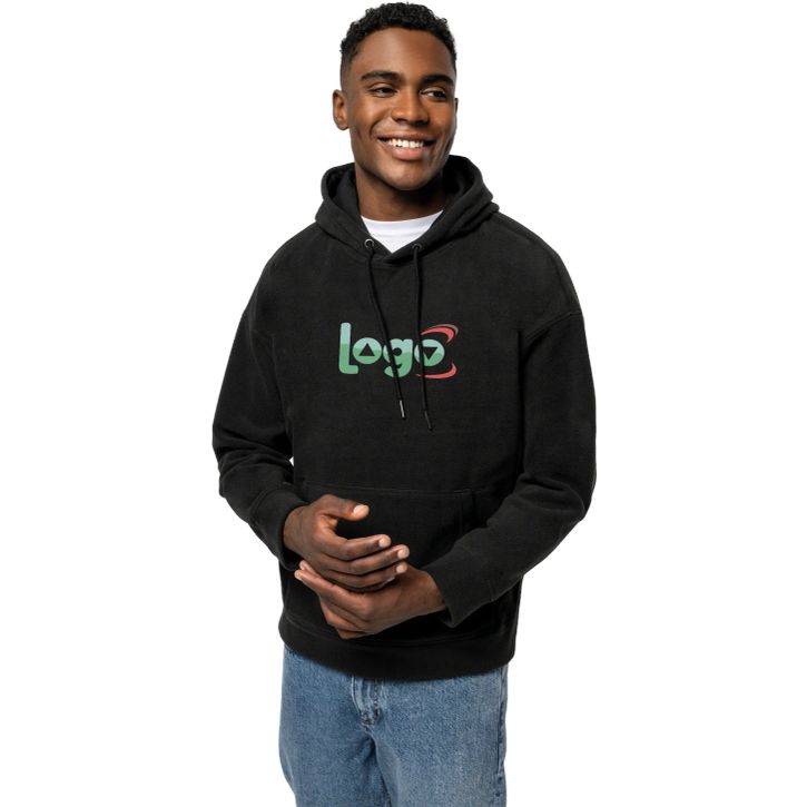 Image produit alternative Sweat-shirt à capuche oversize en micropolaire recyclée unisexe