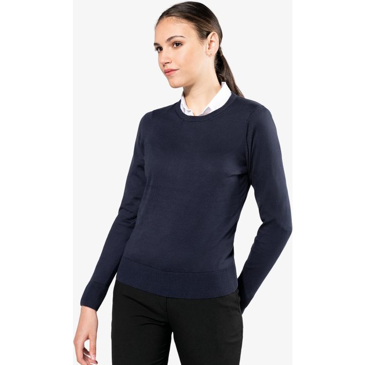 Image produit alternative Pull Supima® col rond  femme