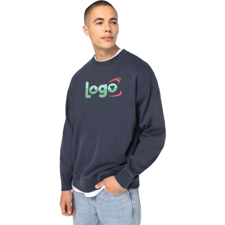 Image produit Sweat-shirt à col rond délavé oversize unisexe