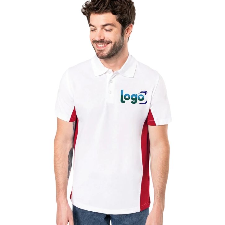Image produit alternative Polo bicolore FLAG Kariban
