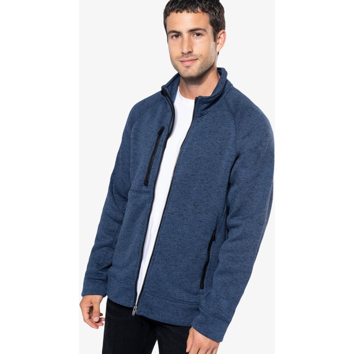 Image produit alternative Veste zippée chinée homme