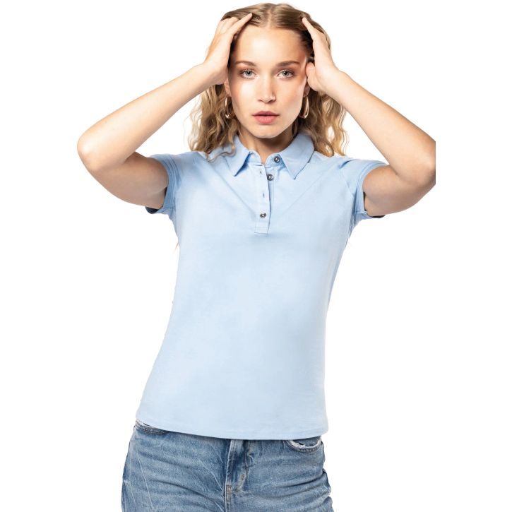 Image produit alternative Polo jersey manches courtes femme