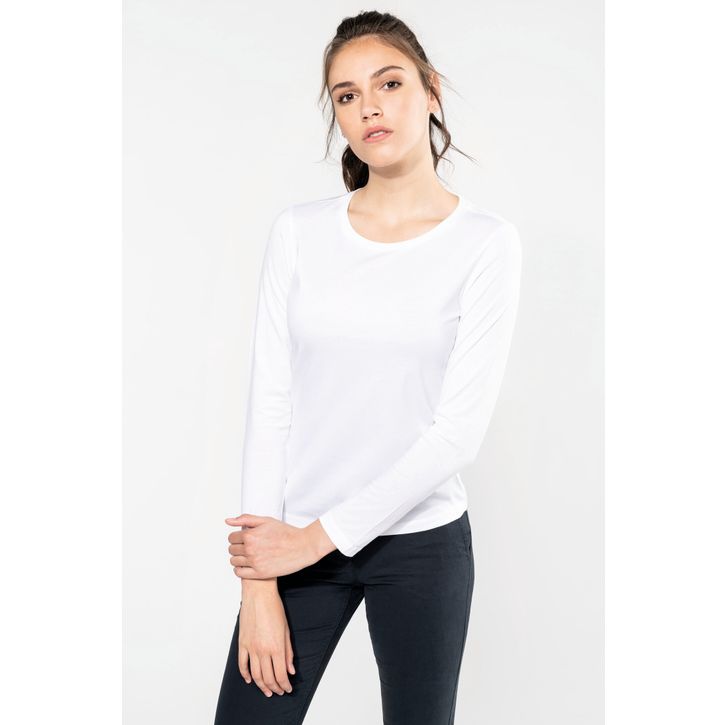 Image produit alternative T-shirt Supima® col rond manches longues femme