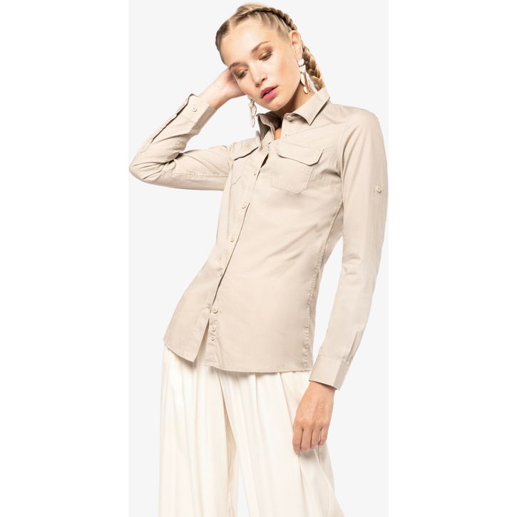 Image produit alternative Chemise safari manches longues femme