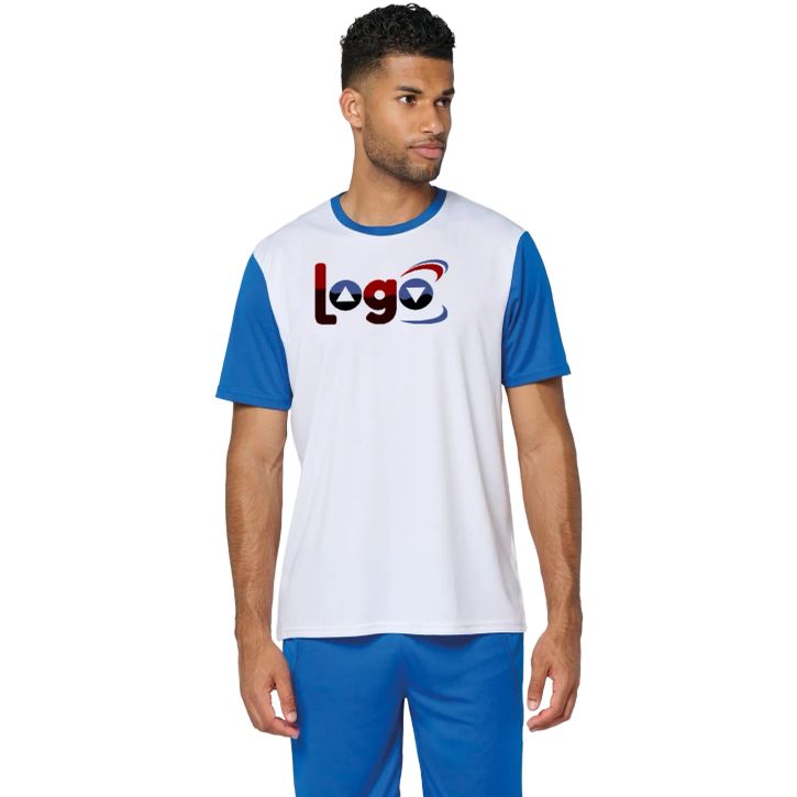 Image produit alternative Maillot manches courtes bicolore unisexe