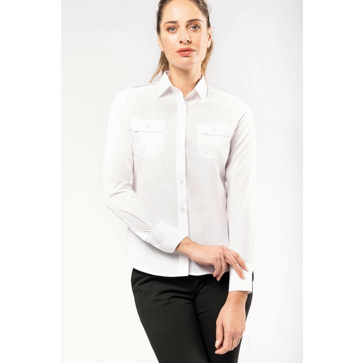 Image produit alternative Chemise pilote manches longues femme