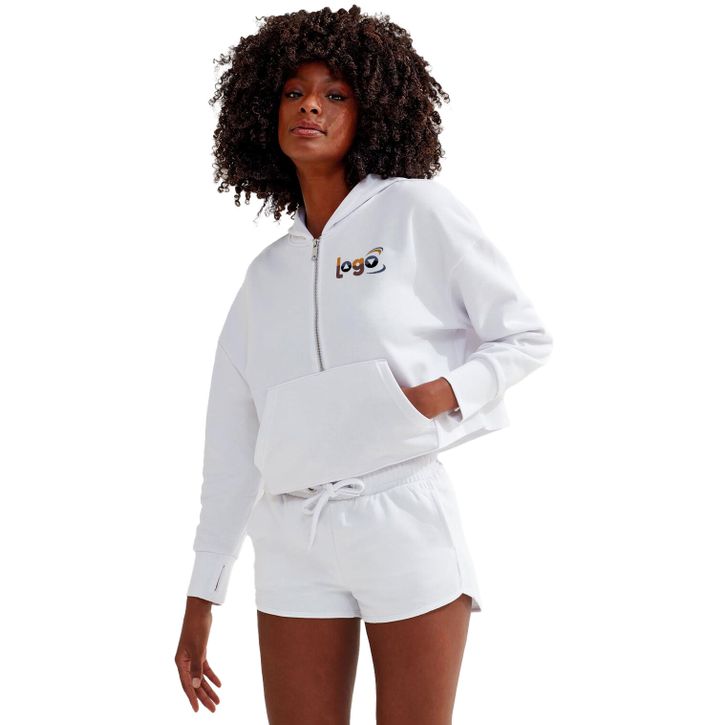 Image produit alternative Sweat à capuche 1/2 zip pour femme Tridri®