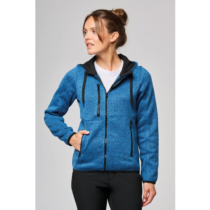 Image produit alternative Veste capuche chinée femme