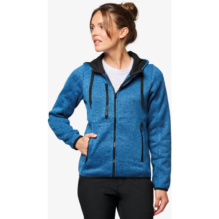 Image produit alternative Veste capuche chinée femme