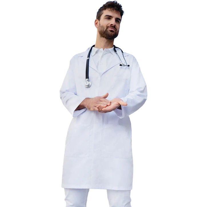 Image produit alternative Men's Lab Coat Classic-Shape - White