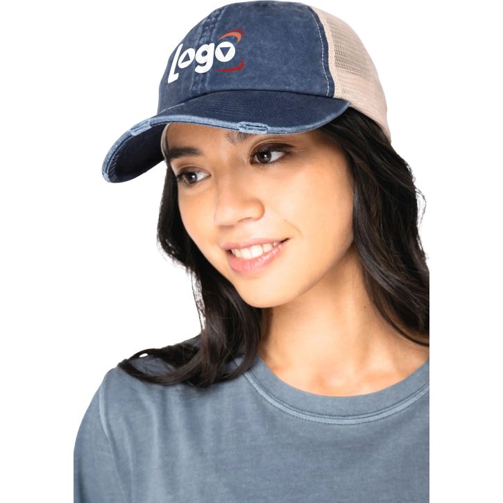 Image produit Casquette trucker effet déchiré unisexe