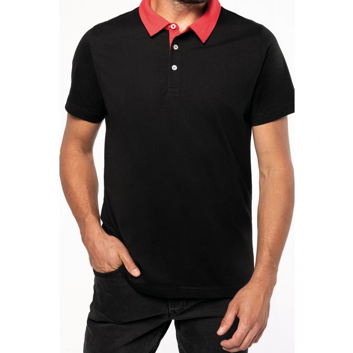 Image produit alternative Polo jersey bicolore homme