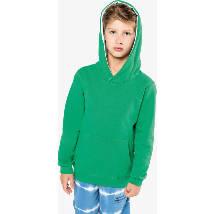 Image produit alternative Sweat-shirt capuche contrastée enfant