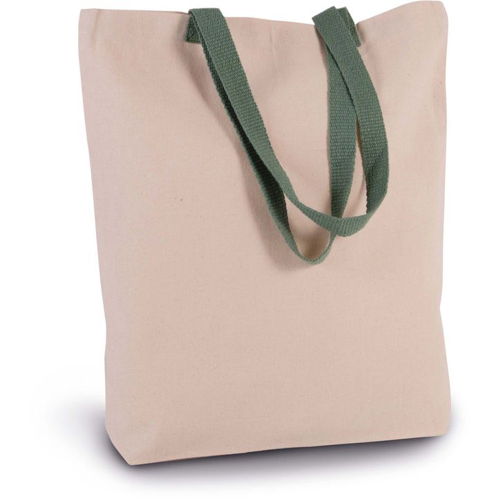 Image produit alternative Sac shopping à soufflet avec poignées contrastées