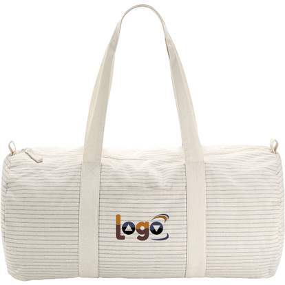 Image produit alternative Sac polochon en coton bio rayé