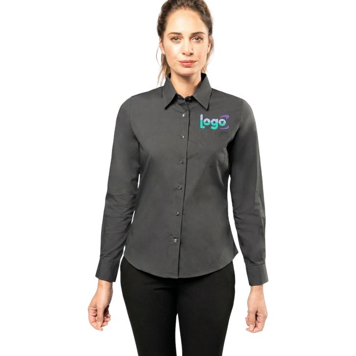 Image produit alternative Chemise popeline manches longues femme