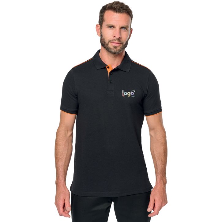 Image produit alternative Polo Day To Day contrasté manches courtes homme