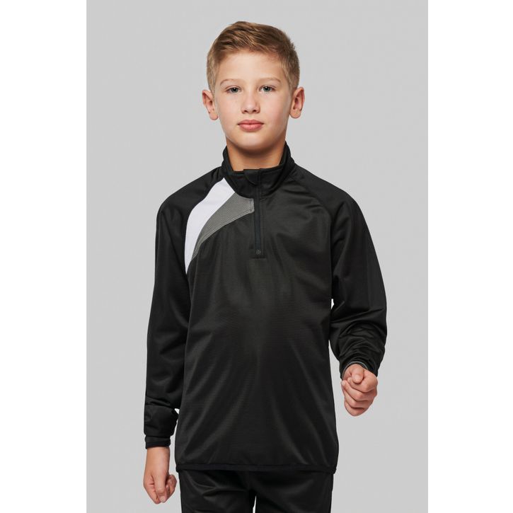 Image produit alternative Sweat d'entraînement 1/4 zip enfant