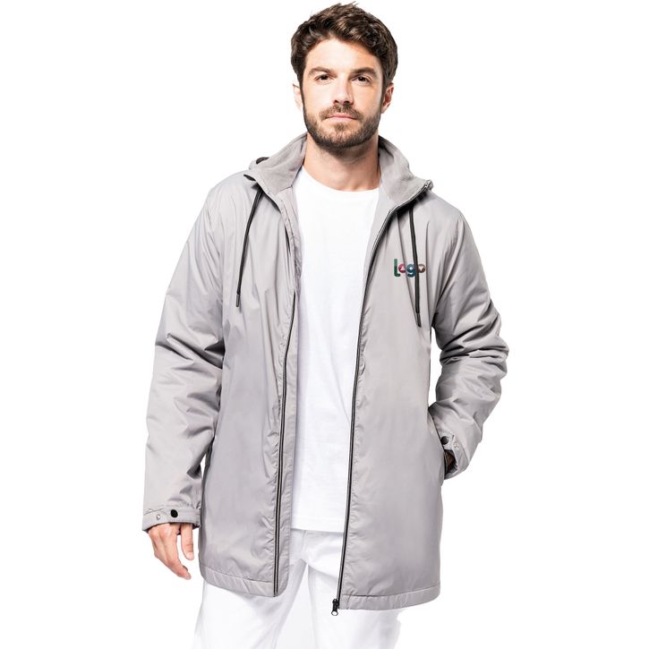 Image produit alternative Veste à capuche avec doublure en micropolaire unisexe